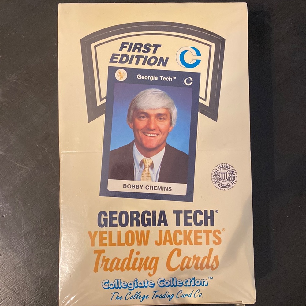 Vintage 1st edition Georgia Tech Yellow Jackets Trading Cards- Unopened